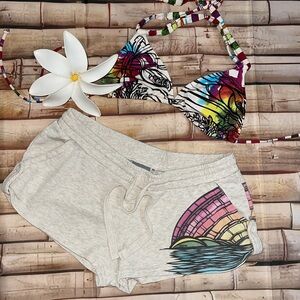 Rip Curl Heather Brown Collectors  Sunset Scenic Rainbow Board Lounge Shorts